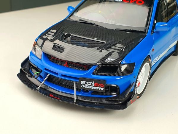 Xe Mô Hình Mitsubishi Lancer Evolution IX 1:18 Super A (Xanh)