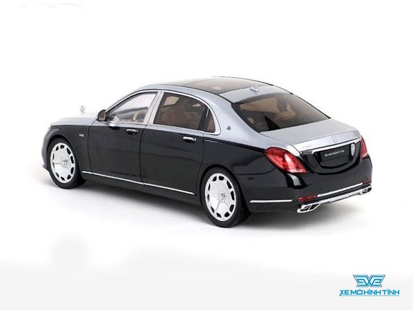 Xe Mô Hình Mercedes-Maybach S-Class 2019 1:18 Almost Real ( Đen Nửa Bạc )