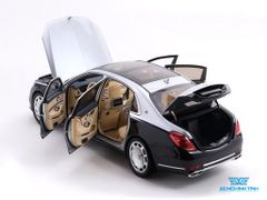 Xe Mô Hình Mercedes-Maybach S-Class 2019 1:18 Almost Real ( Đen Nửa Bạc )