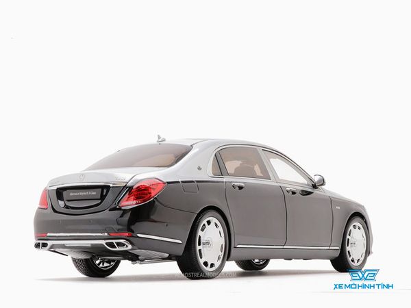 Xe Mô Hình Mercedes-Maybach S-Class 2019 1:18 Almost Real ( Đen Nửa Bạc )