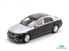 Xe Mô Hình Mercedes-Maybach S-Class 2019 1:18 Almost Real ( Đen Nửa Bạc )