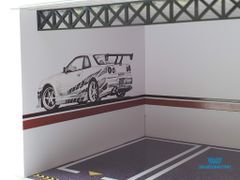 Mô Hình Garage Nismo Nissan GTR Có Đèn 1:64 Geechan-Models