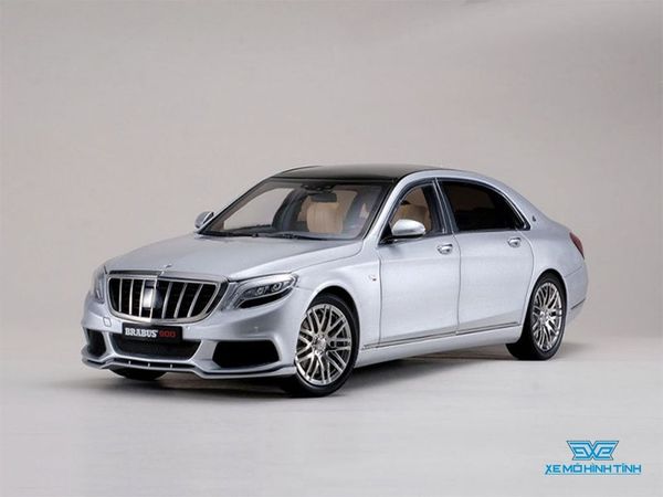 Xe Mô Hình Brabus 900 Mercedes-Maybach S-Class 1:18 Almost Real ( Bạc )