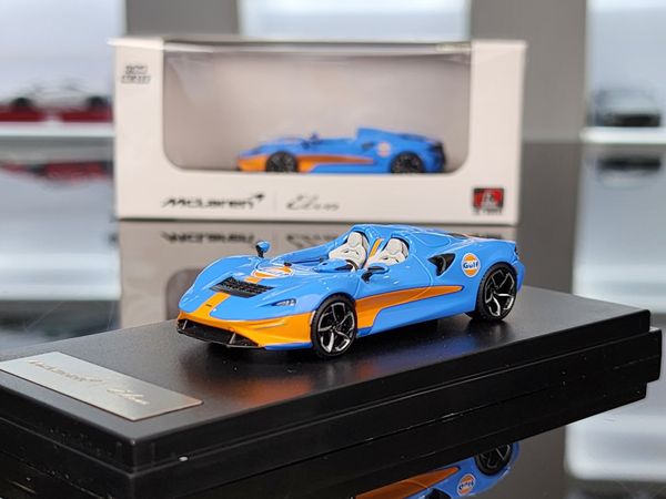 Xe Mô Hình McLaren ELVA 1:64 LCD ( Xanh Gulf )