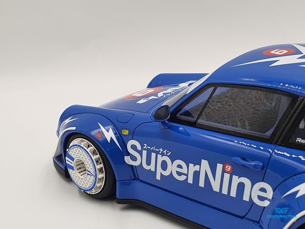 Xe Mô Hình Porsche RWB #9 Hong Kong 2019 1:18 GTSpirit ( Xanh )