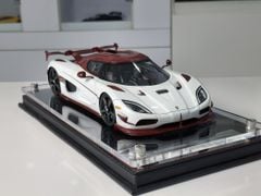 Xe Mô Hình Koenigsegg Agera RS Limited 500 1:18 FrontiArt ( Trắng Đỏ )