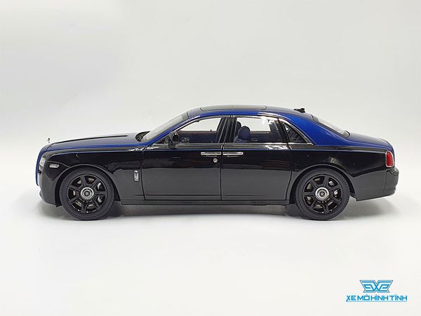 Xe Mô Hình Rolls-Royce Ghost Arktic 1:18 Kyosho ( Đen / Xanh )