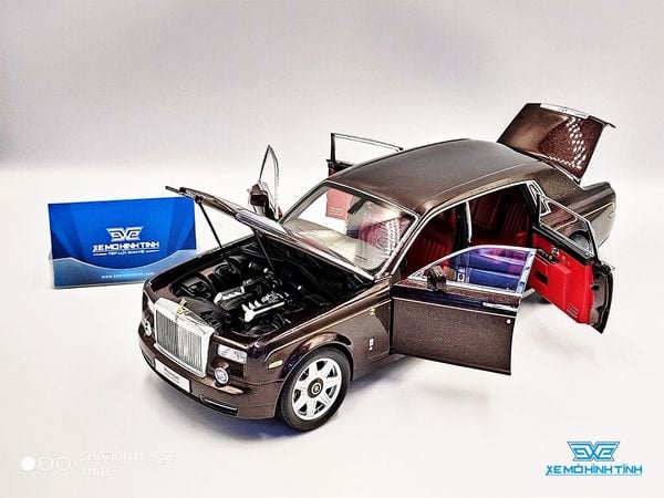 Xe Mô Hình Rolls-Royce Phantom Extended Wheelbase 1:18 Kyosho ( Cánh Gián ) + Set phụ kiện