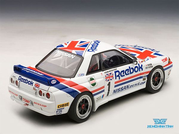 Xe Mô Hình Nissan Skyline GT-R (R32) GROUP A 1990 REEBOK #1 1:18 Autoart ( Trắng )