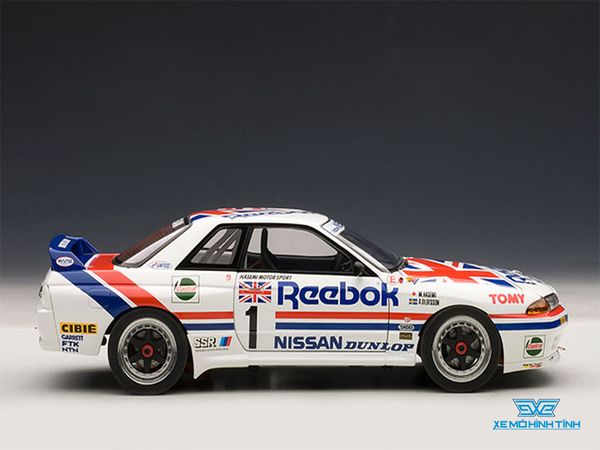 Xe Mô Hình Nissan Skyline GT-R (R32) GROUP A 1990 REEBOK #1 1:18 Autoart ( Trắng )