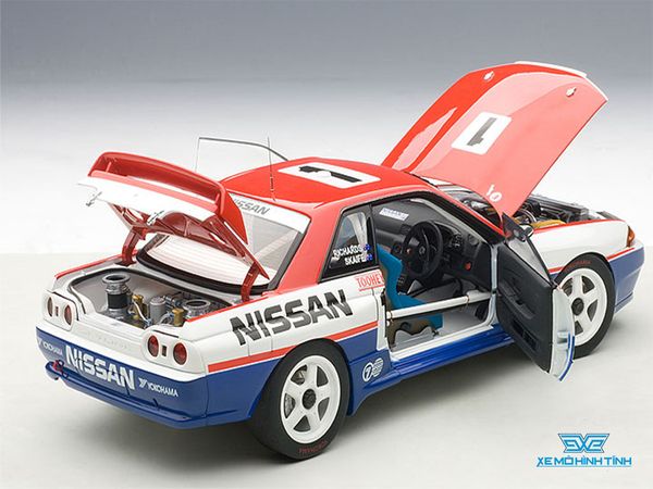 Xe Mô Hình Nissan Skyline GT-R (R32) AUSTRAL:IAN BATHURST WINNER 1991#1 1:18 Autoart ( Đỏ )