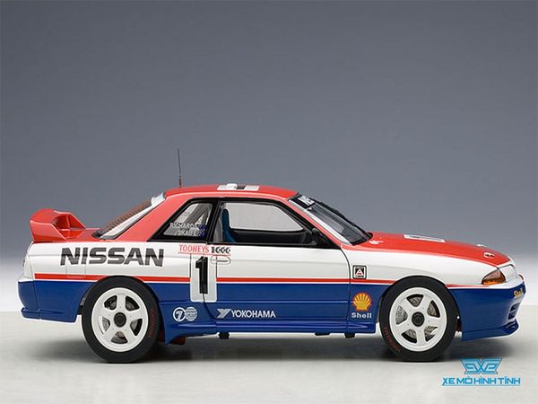 Xe Mô Hình Nissan Skyline GT-R (R32) AUSTRAL:IAN BATHURST WINNER 1991#1 1:18 Autoart ( Đỏ )