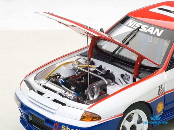 Xe Mô Hình Nissan Skyline GT-R (R32) AUSTRAL:IAN BATHURST WINNER 1991#1 1:18 Autoart ( Đỏ )