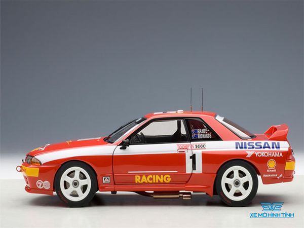 Xe Mô Hình Nissan Skyline GT-R (R32) Autraslian Bathurst WINNER 1992 #1 1:18 Autoart ( Cam )