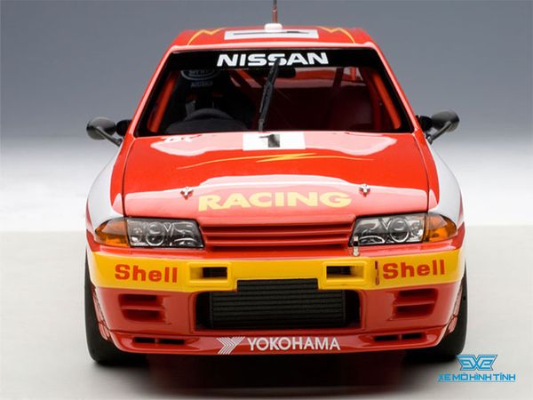 Xe Mô Hình Nissan Skyline GT-R (R32) Autraslian Bathurst WINNER 1992 #1 1:18 Autoart ( Cam )