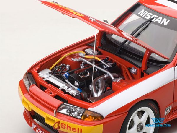 Xe Mô Hình Nissan Skyline GT-R (R32) Autraslian Bathurst WINNER 1992 #1 1:18 Autoart ( Cam )