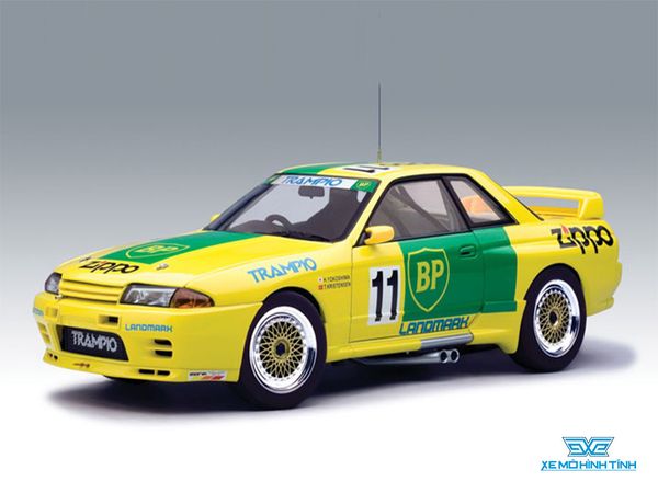 Xe Mô Hình Nissan Skyline GT-R (R32) GROUP A 1993 BP OIL TRAMPIO GT-R #1 11:18 Autoart ( Vàng )