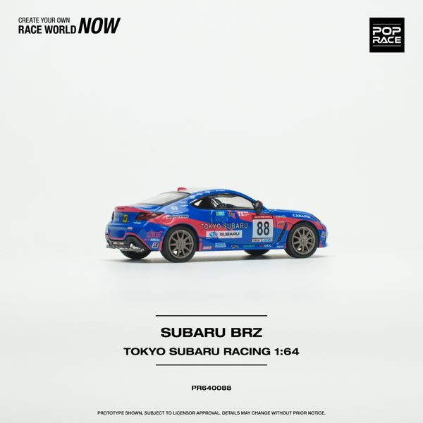 Xe Mô Hình Tokyo Subaru Racing BRZ 1:64 PopRace