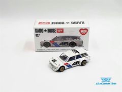 Xe Mô Hình Datsun Kaido 510 Wagon Bre V2 #46 1:64 MiniGT x Kaido House ( Trắng) )