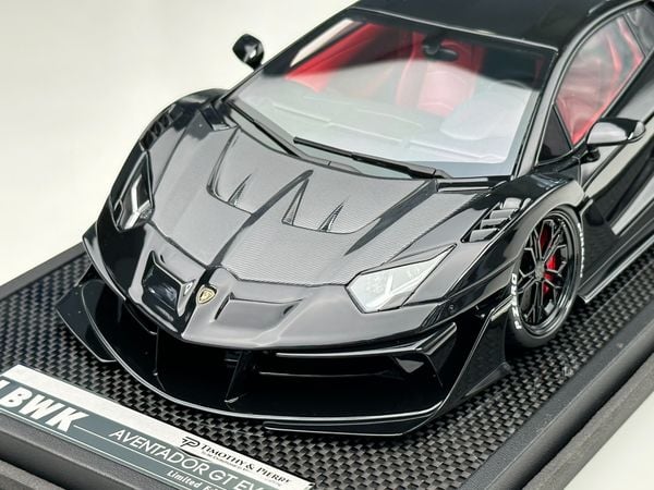 Xe mô hình tĩnh Lamborghini Aventador EVO 700GT 1:18 LBWK (Matt Black)