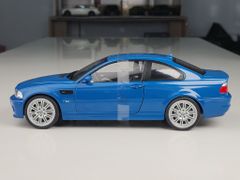 Xe mô hình BMW E46 M3 - Laguna Seca Blau - 2000 1:18 Solido (Blue)