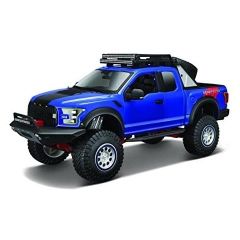 XE MÔ HÌNH DESIGN OFF-ROAD KINGS 2017 FORD F-150 RAPTOR 1:24 MAISTO (XANH DƯƠNG)