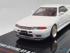 Xe Mô Hình Nissan Skyline GT-R (R32) 1:64 Inno Model ( Trắng )