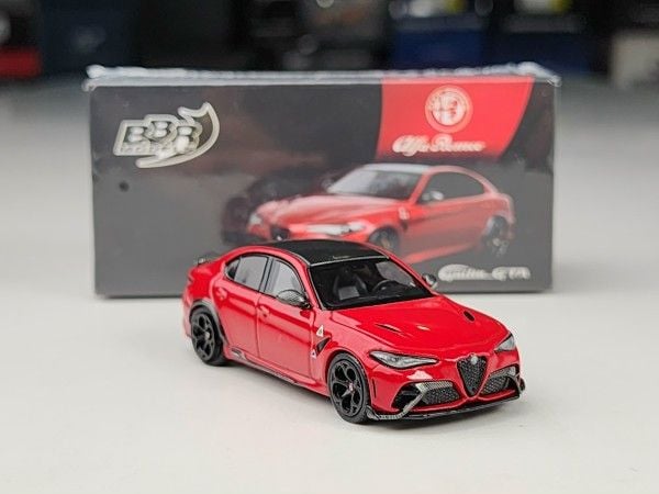 Xe mô hình Alfa Romeo Giulia GTAm Rosso GTA (Đuôi Thấp) 1:64 MiniGT (Đỏ)