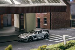 Xe Mô Hình Mercedes Benz SLS AMG Coupe Black Series 1:64 Tarmac Works ( Silver Metallic )