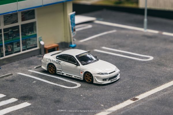 Xe mô hình Vertex Nissan Silvia (S15) 1:64 Tarmac Works ( White )
