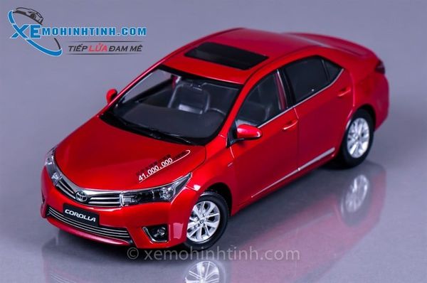 XE MÔ HÌNH TOYOTA COROLLA 2014 1:18 PAUDI (ĐỎ)