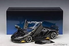 Xe Mô Hình Lamborghini Centenario LP770-4 1:18 Autoart (CLEAR CARBON WITH YELLOW ACCENTS)