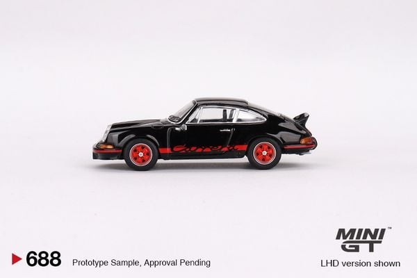 Xe mô hình PORSCHE 911 CARRERA RS 2.7 BLACK WITH RED LIVERY (LHD) 1:64 MiniGT (Đen)