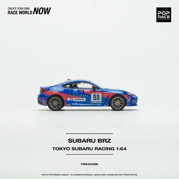 Xe Mô Hình Tokyo Subaru Racing BRZ 1:64 PopRace