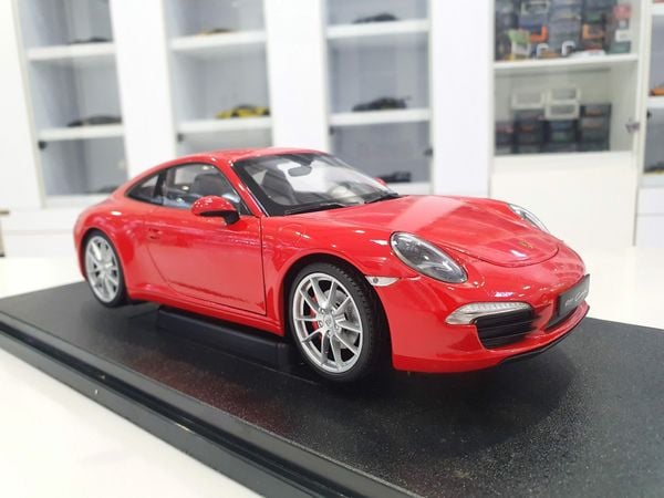 XE MÔ HÌNH PORSCHE 911 CARRERA S 1:18 WELLY (ĐỎ)