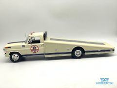 Xe Mô Hình Ford F-350 Ramp Truck Shelby Racing 1970 1:18 ACME ( Trắng Xanh )