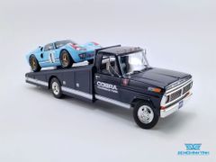 Xe Mô Hình 1970 Ford F-350 Ramp Truck - Cobra 1:18 ACME ( Xanh Đen )