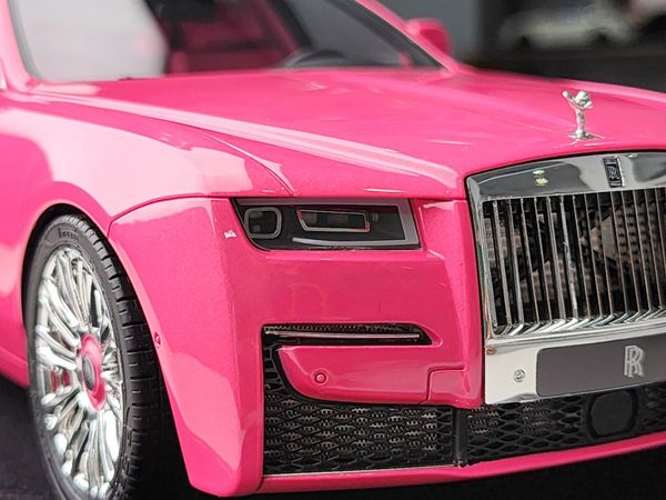 Xe Mô Hình Rolls-Royce Ghost 1:18 HH Model ( Hồng Metalic Mâm Bạc )