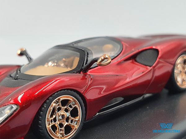 Xe Mô Hình DeTomaso P72 Soul Red Limited 1000 pcs 1:64 Peako64 (Đỏ)