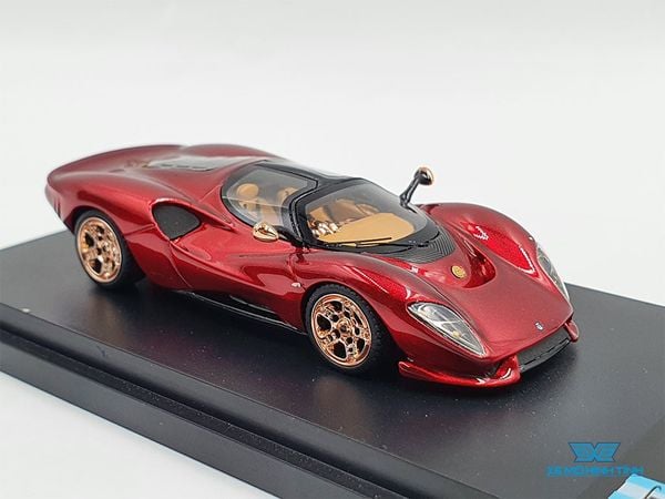 Xe Mô Hình DeTomaso P72 Soul Red Limited 1000 pcs 1:64 Peako64 (Đỏ)