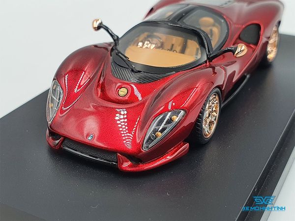 Xe Mô Hình DeTomaso P72 Soul Red Limited 1000 pcs 1:64 Peako64 (Đỏ)