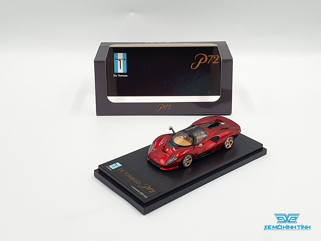 Xe Mô Hình DeTomaso P72 Soul Red Limited 1000 pcs 1:64 Peako64 (Đỏ