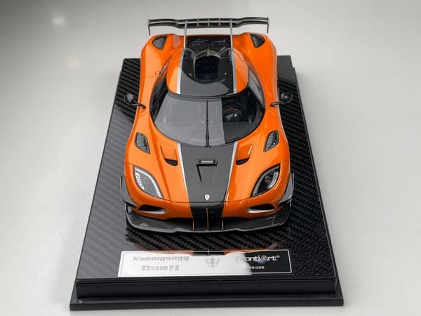 Xe mô hình Koenigsegg Agera RS One of 1 Limited 1:18 FrontiArt (Orange)