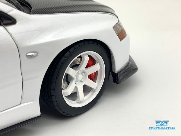 Xe Mô Hình Mitsubishi Lancer Evolution Ralliart 1:18 Super A Model ( Trắng )