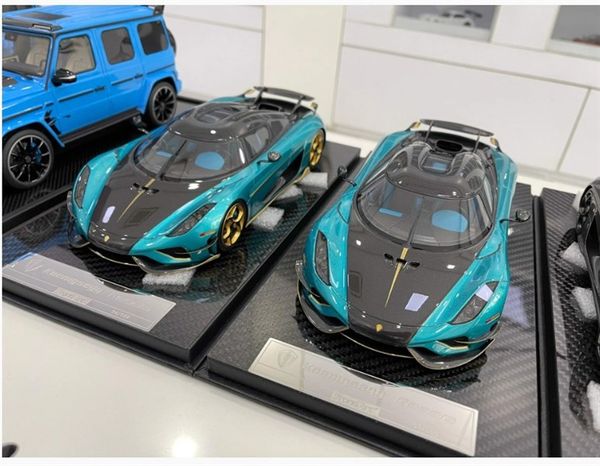 Xe Mô Hình Koenigsegg Regera 1:18 FrontiArt ( Peacock Blue )