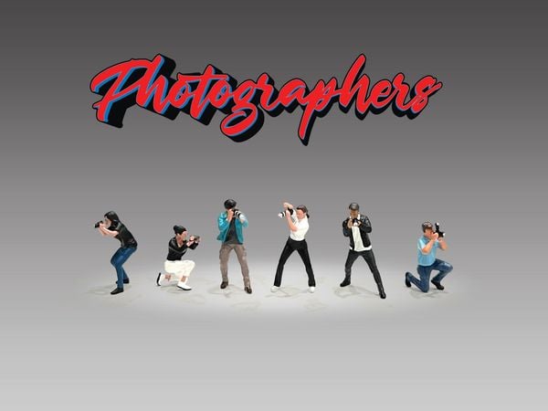 Mô Hình Figure -Photographers 1:64 American Diorama