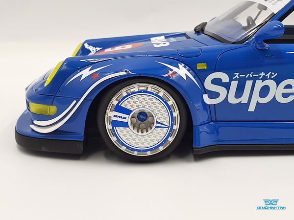 Xe Mô Hình Porsche RWB #9 Hong Kong 2019 1:18 GTSpirit ( Xanh )