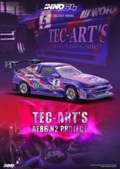 Xe Mô Hình Toyota Sprinter Trueno (AE86) N2 Project by TEC-ART'S ( Tím )