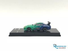 Xe Mô Hình Toyota Supra 1:64 Tarmac Works ( Xanh )