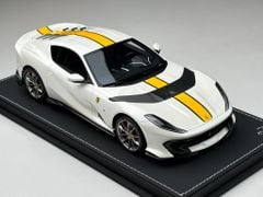 Xe Mô Hình Ferrari 812 Competizione 2021 1:18 BBR ( Trắng Sọc Vàng )